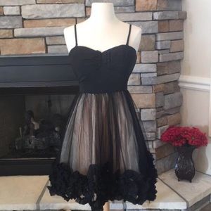 cute frilly black dress homecoming dress